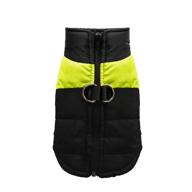 Waterproof Warm Dog Jacket - Yellow