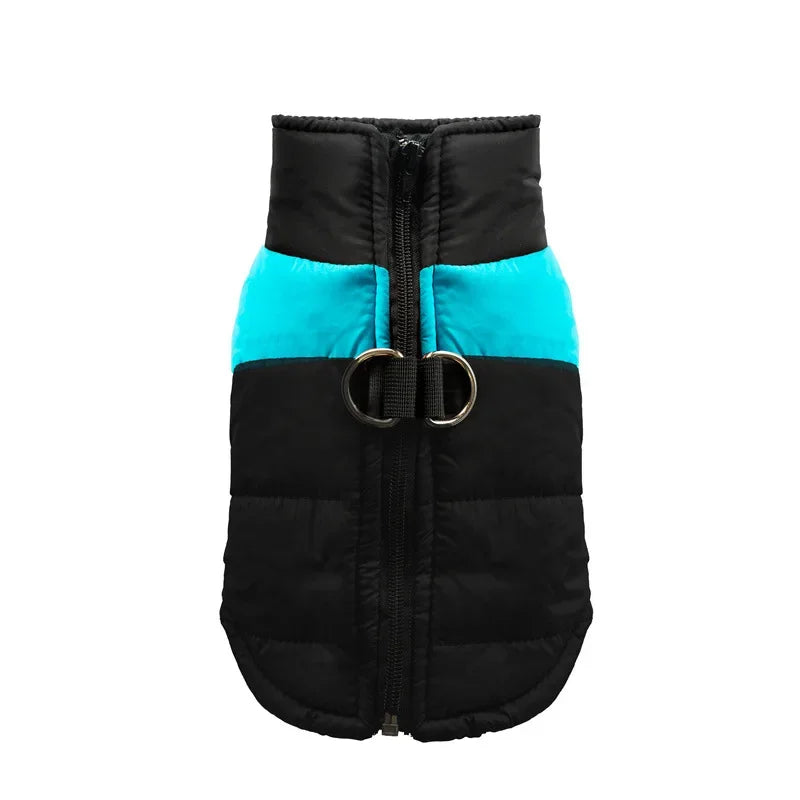 Waterproof Warm Dog Jacket - Blue